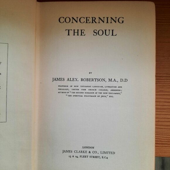 Concerning the Soul by J.A. Robertson (c. 1915) - Picture 3 of 4